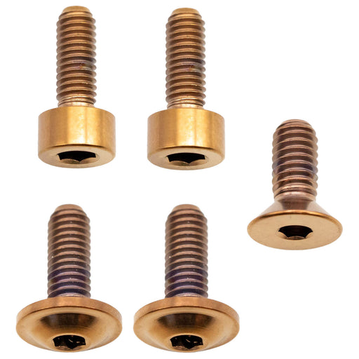 Better Bolts Fox 36 Fork Ti Bolt Kit, 2016-2020 Fit4, Copper, 5/Ct