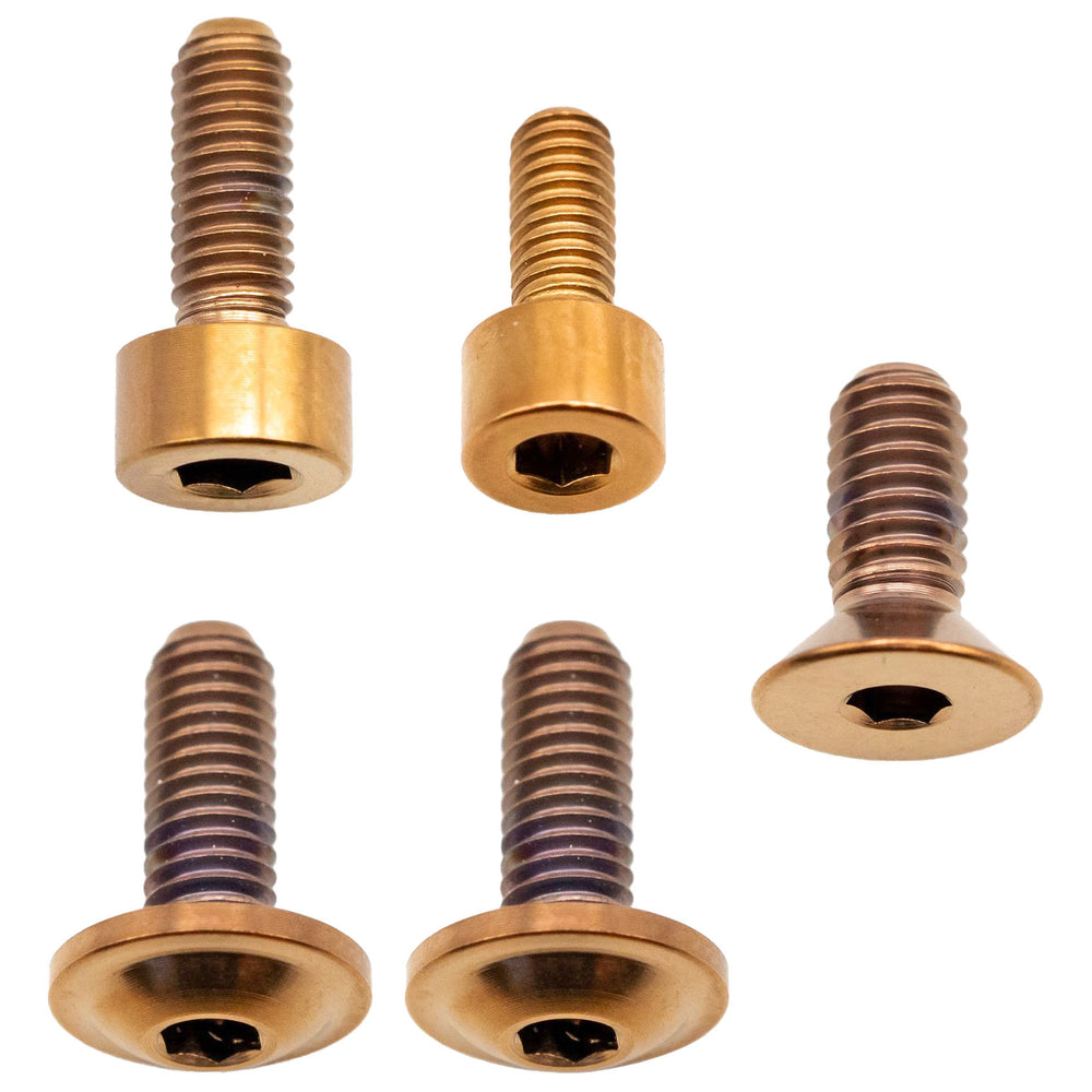 Better Bolts Fox 36 Fork Ti Bolt Kit, 2016-2020 Grip, Copper, 5/Ct