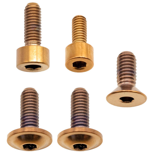 Better Bolts Fox 36 Fork Ti Bolt Kit, 2016-2020 Grip, Copper, 5/Ct