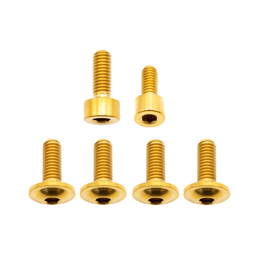 Better Bolts Fox 36SL Fork Ti Bolt Kit, 2026+ Grip, Gold, 6/Count