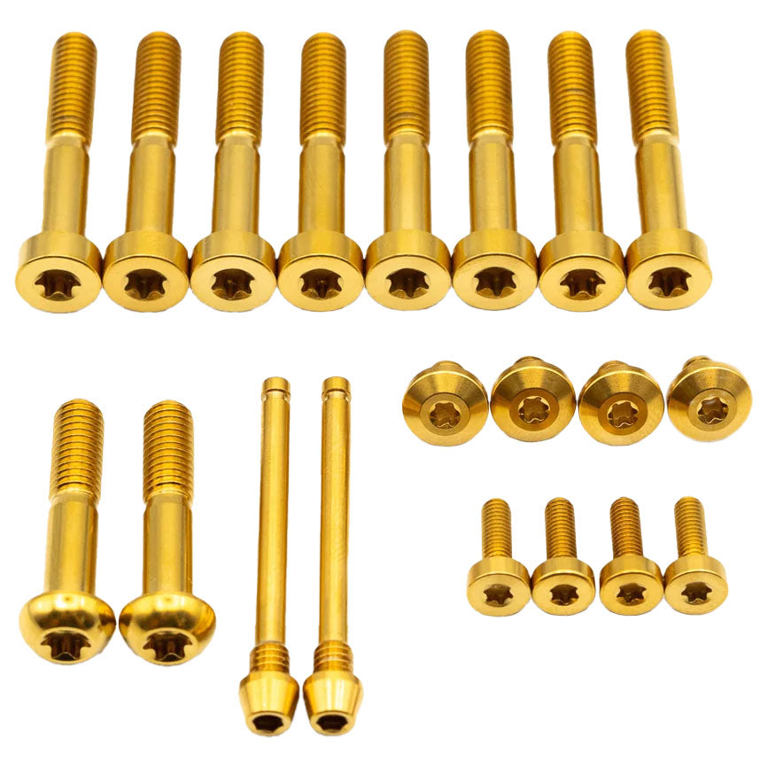 Better Bolts SRAM Maven Ti Brake Bolt Kit, SLV/ULT, Gold, 26/Cnt