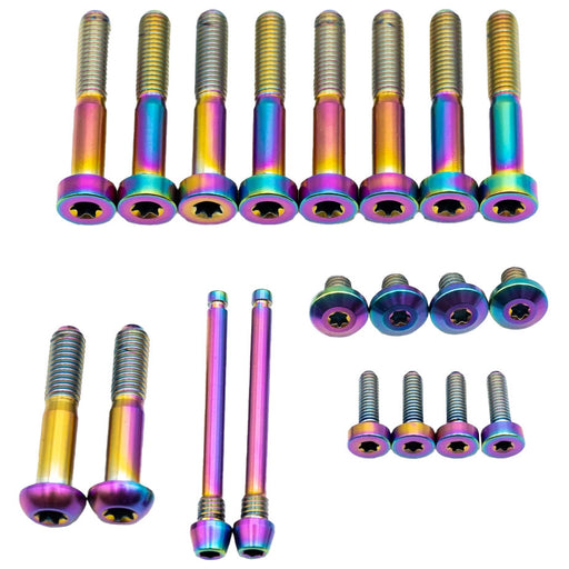Better Bolts SRAM Maven Ti Brake Bolt Kit, BRZ, Rainbow, 20/Cnt