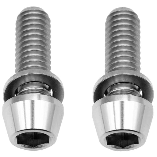 Better Bolts Ti Post Mount Caliper Bolts, 18mm, Silver, 2/Count