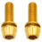 Better Bolts Ti Post Mount Caliper Bolts, 18mm, Gold, 2/Count