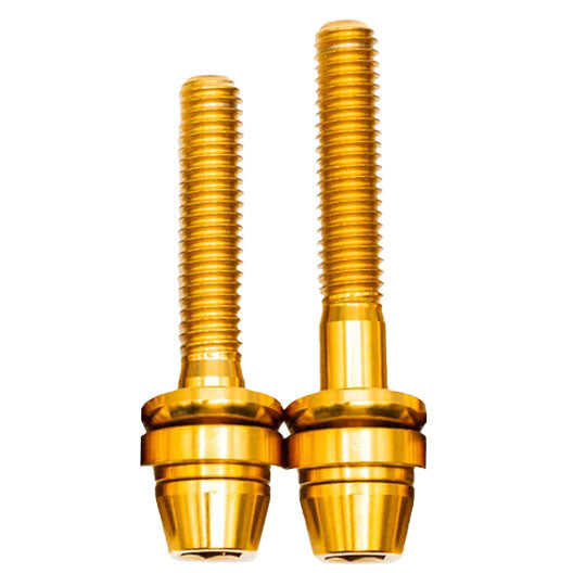 Better Bolts Ti Post Mount Caliper Bolts/Washers, 35/40, Gold, 6/Ct