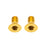 Better Bolts Titanium Flat Mount Bolt Kit, 10mm, Gold, 2/Count