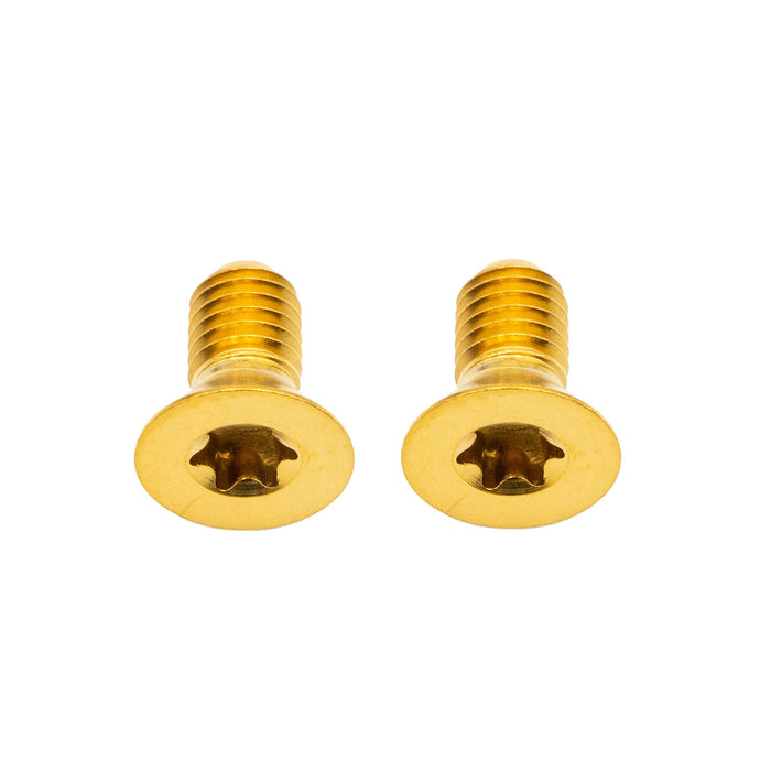 Better Bolts Titanium Flat Mount Bolt Kit, 10mm, Gold, 2/Count
