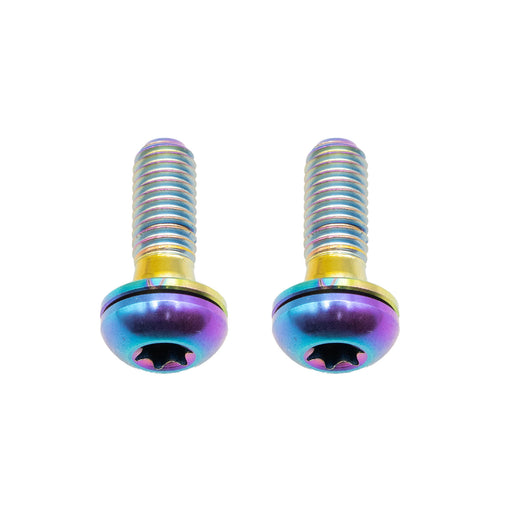 Better Bolts Titanium Flat Mount Bolt Kit, 17mm, Rainbow, 2/Count