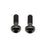 Better Bolts Titanium Flat Mount Bolt Kit, 15mm, Black, 2/Count