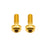 Better Bolts Titanium Flat Mount Bolt Kit, 15mm, Gold, 2/Count