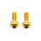 Better Bolts Titanium Flat Mount Bolt Kit, 17mm, Gold, 2/Count