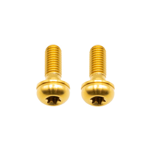 Better Bolts Titanium Flat Mount Bolt Kit, 17mm, Gold, 2/Count