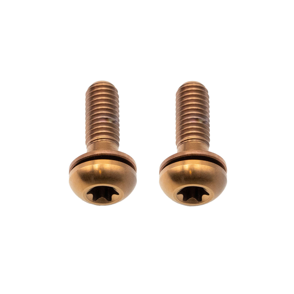 Better Bolts Titanium Flat Mount Bolt Kit, 15mm, Copper, 2/Count