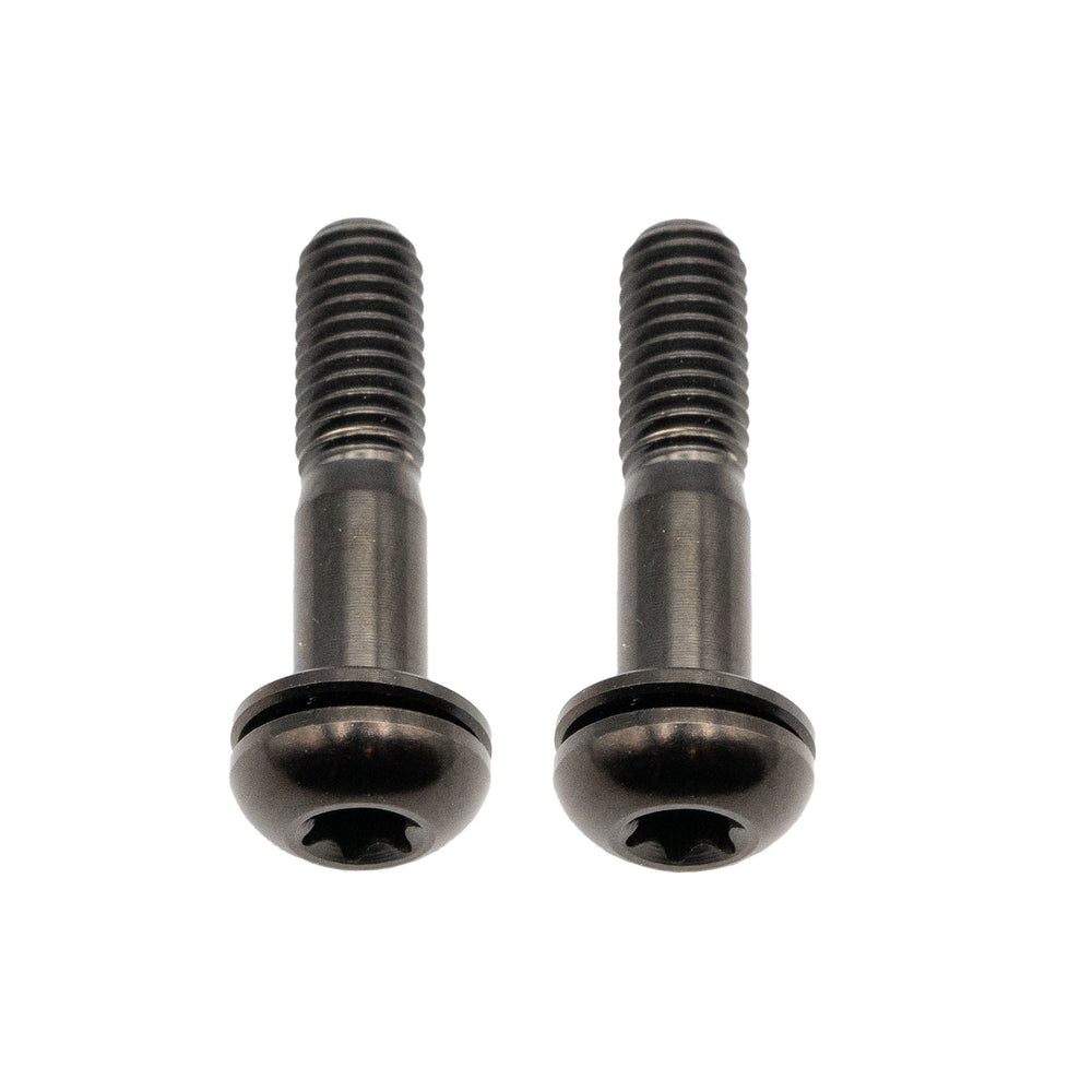 Better Bolts Titanium Flat Mount Bolt Kit, 27mm, Black, 2/Count