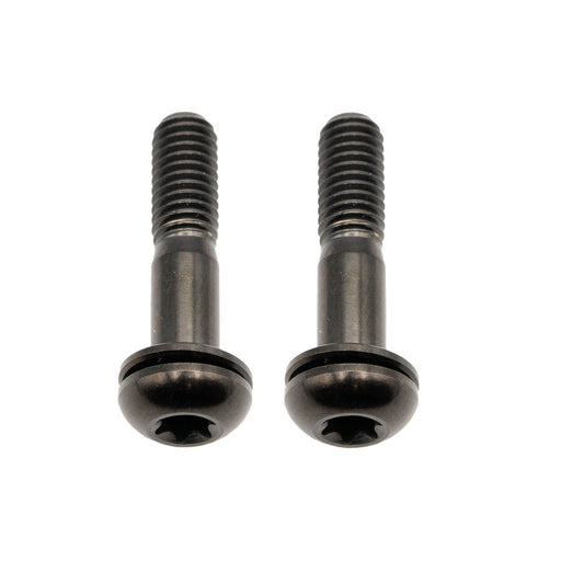 Better Bolts Titanium Flat Mount Bolt Kit, 22mm, Black, 2/Count
