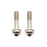 Better Bolts Titanium Flat Mount Bolt Kit, 22mm, Silver, 2/Count