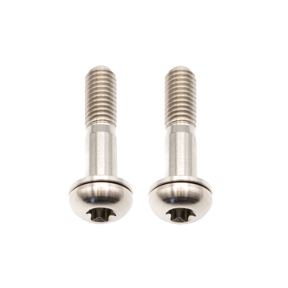 Better Bolts Titanium Flat Mount Bolt Kit, 27mm, Silver, 2/Count