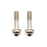 Better Bolts Titanium Flat Mount Bolt Kit, 27mm, Silver, 2/Count