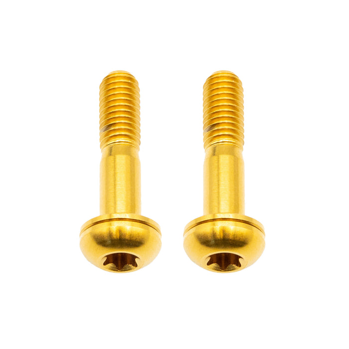 Better Bolts Titanium Flat Mount Bolt Kit, 27mm, Gold, 2/Count