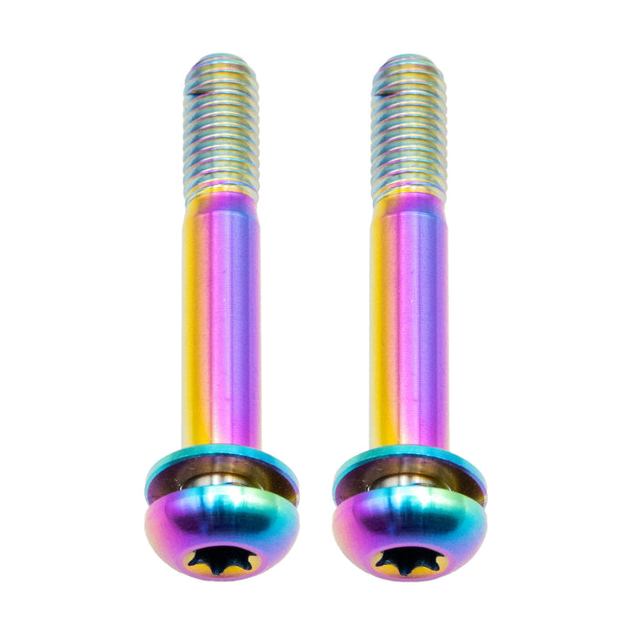 Better Bolts Titanium Flat Mount Bolt Kit, 37mm, Rainbow, 2/Count