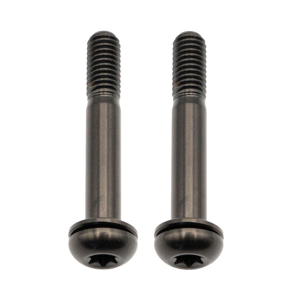 Better Bolts Titanium Flat Mount Bolt Kit, 42mm, Black, 2/Count