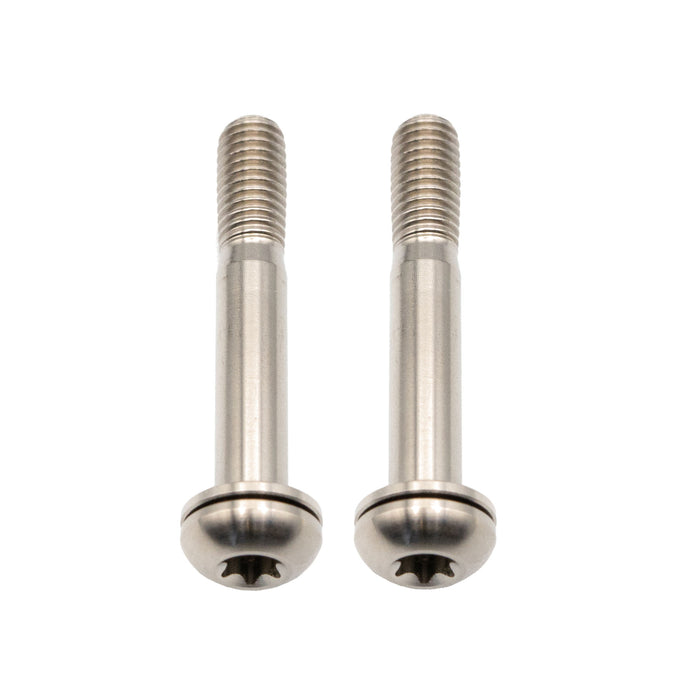 Better Bolts Titanium Flat Mount Bolt Kit, 42mm, Silver, 2/Count