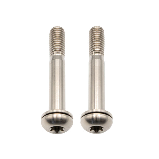 Better Bolts Titanium Flat Mount Bolt Kit, 37mm, Silver, 2/Count