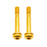 Better Bolts Titanium Flat Mount Bolt Kit, 37mm, Gold, 2/Count