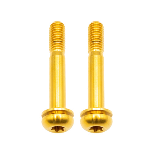 Better Bolts Titanium Flat Mount Bolt Kit, 32mm, Gold, 2/Count