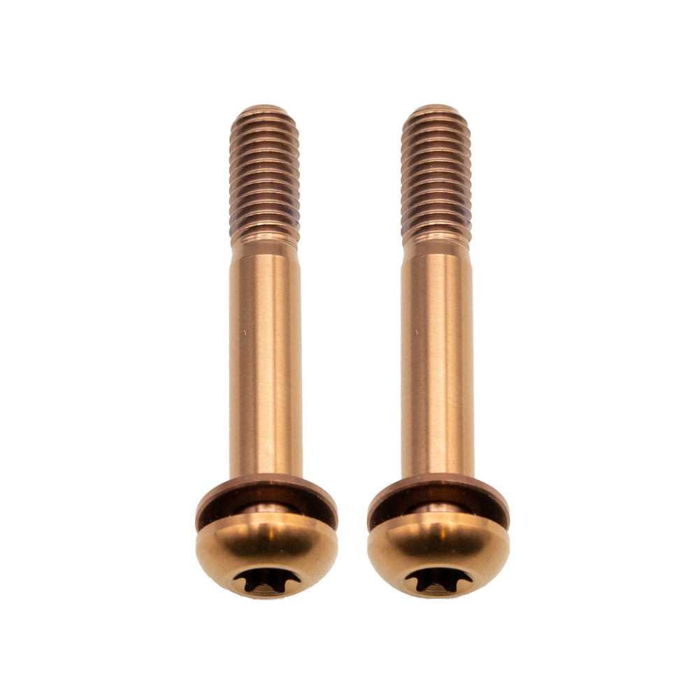 Better Bolts Titanium Flat Mount Bolt Kit, 37mm, Copper, 2/Count