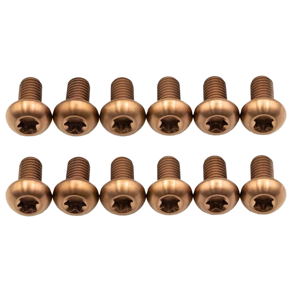 Better Bolts Titanium Buttonhead Rotor Bolt Kit, Copper, 12/Count