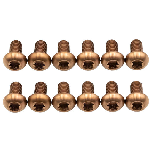 Better Bolts Titanium Buttonhead Rotor Bolt Kit, Copper, 12/Count