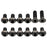 Better Bolts Titanium Sensor Rotor Bolt Kit, Black, 12/Count