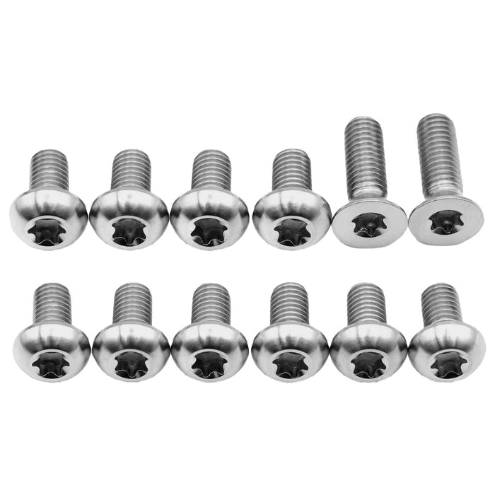 Better Bolts Titanium Sensor Rotor Bolt Kit, Silver, 12/Count