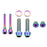 Better Bolts Shimano Brake Ti Bolt Kit, XTR 9220, Rainbow