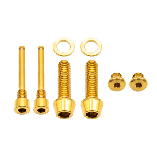 Better Bolts Shimano Brake Ti Bolt Kit, XTR 9220, Gold