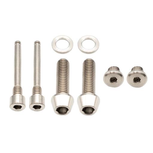 Better Bolts Shimano Brake Ti Bolt Kit, SLX/XT/SAINT, Silver