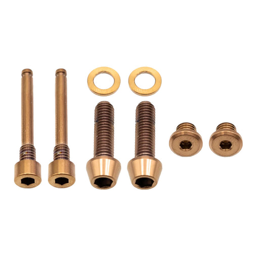Better Bolts Shimano Brake Ti Bolt Kit, SLX/XT/SAINT, Copper