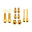 Better Bolts TRP DHR EVO Brake Bolt, Gold, 12/Count
