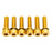 Better Bolts Industry Nine Ti Stem Bolt Kit, Gold, 6/Count