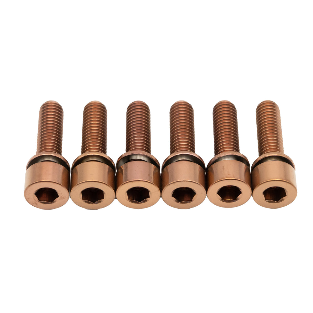 Better Bolts Industry Nine Ti Stem Bolt Kit, Copper, 6/Count