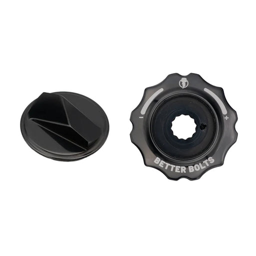 Better Bolts Fork Caps, Fox Grip2/GripX2/GripX 36/38/40, Black