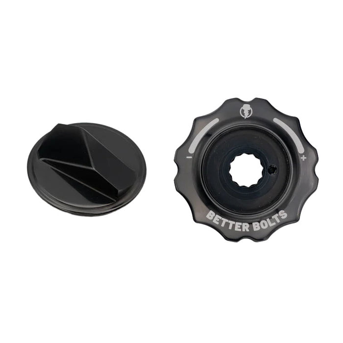 Better Bolts Fork Caps, Fox Grip2/GripX2/GripX 36/38/40, Black