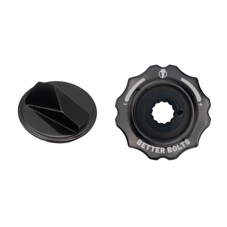 Better Bolts Fork Caps, Fox Grip2/GripX2/GripX 36/38/40, Black