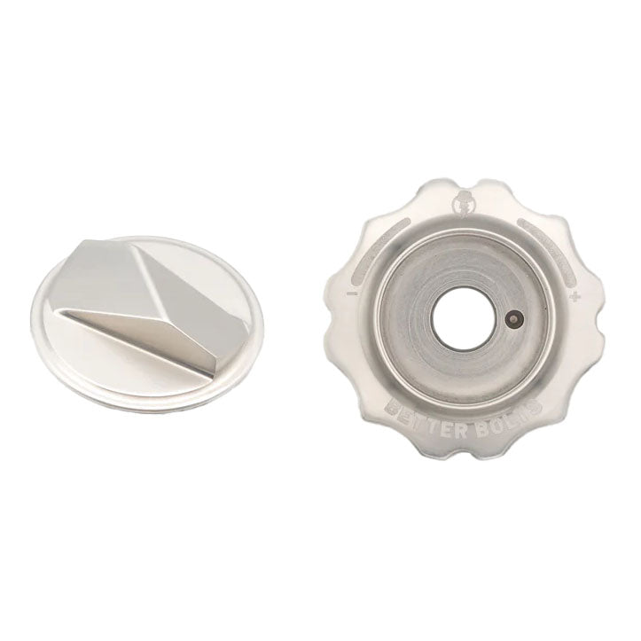 Better Bolts Fork Caps, Fox Grip2/GripX2/GripX 36/38/40, Silver