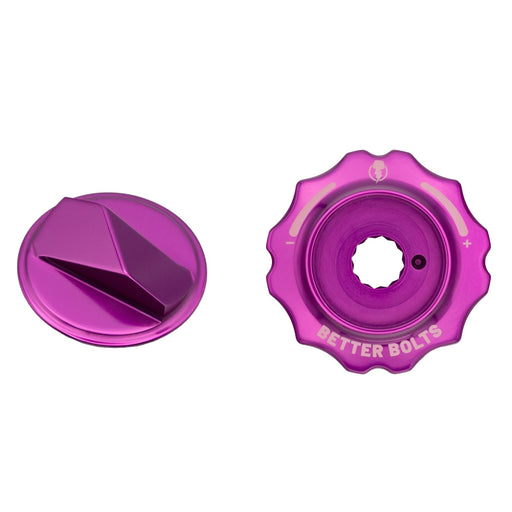 Better Bolts Fork Caps, Fox Grip2/GripX2/GripX 36/38/40, Purple
