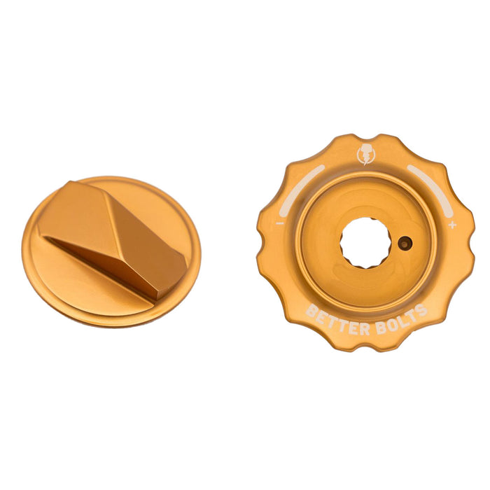 Better Bolts Fork Caps, Fox Grip2/GripX2/GripX 36/38/40, Champagne