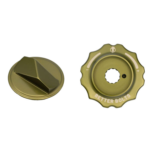 Better Bolts Fork Caps, Fox Grip2/GripX2/GripX 36/38/40, ODGreen