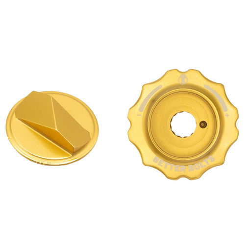 Better Bolts Fork Caps, Fox Grip2/GripX2/GripX 36/38/40, Gold