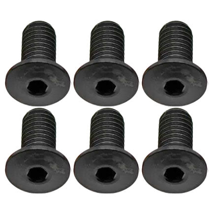 Better Bolts Titanium Water Bottle Cage Bolts, 10mm, Black, 6/Count